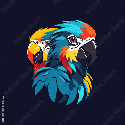 abstract illustration of parrot