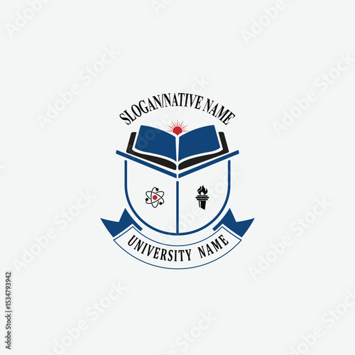 3050 educational logo school college university learning institute book academy organization [Converted]