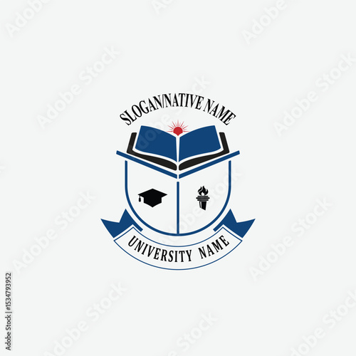 3049 educational logo school college university learning institute book academy organization [Converted]