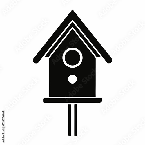 bird house isolated on white