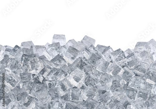 ice cubes, transparent background photo