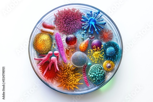 Bacteria in nature - microscopic organism, microbial life, biological presence, invisible germ, microbial structure, living microbe, tiny pathogen, unicellular form, organic matter.