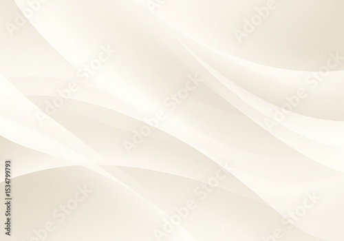 Elegant Creamy White Abstract Background with Smooth Swirling Lines for Design Projects