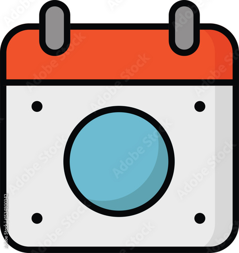 Festive event calendar icon. Represents a party date, holiday schedule, or celebration reminder. Flat outline vector symbol for planning and organization.