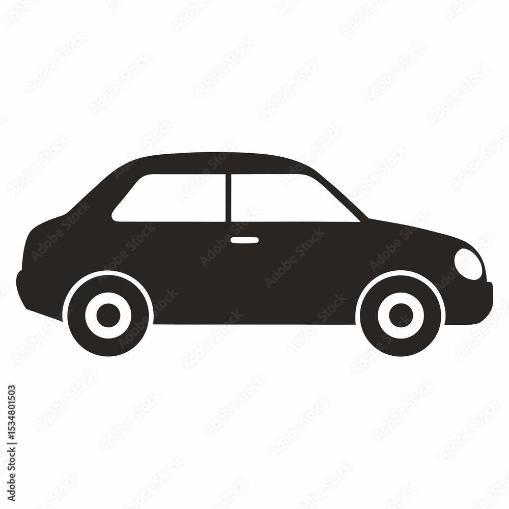 Fototapeta premium black and white car