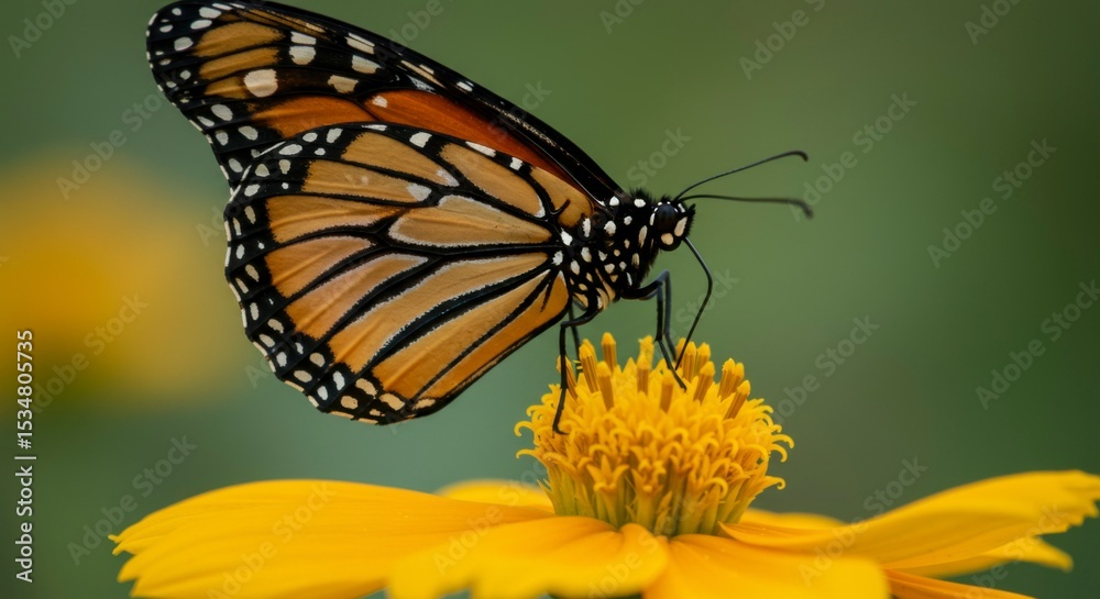 Fototapeta premium Monarch butterfly on a flower (2)