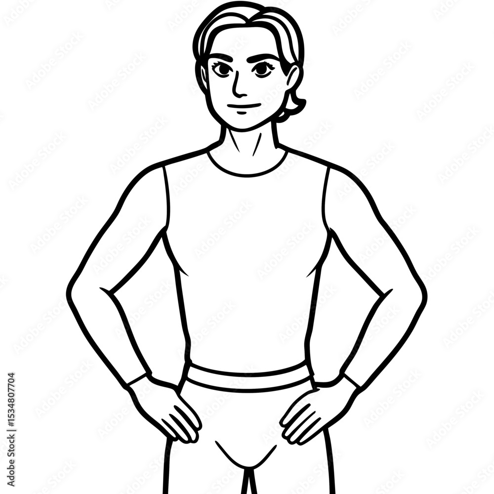 Fototapeta premium basic-standing-poses--learn-proportions---posture