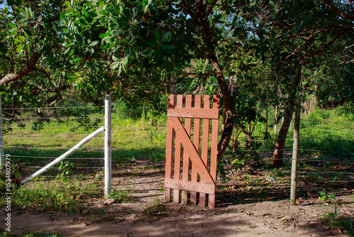 wooden gate