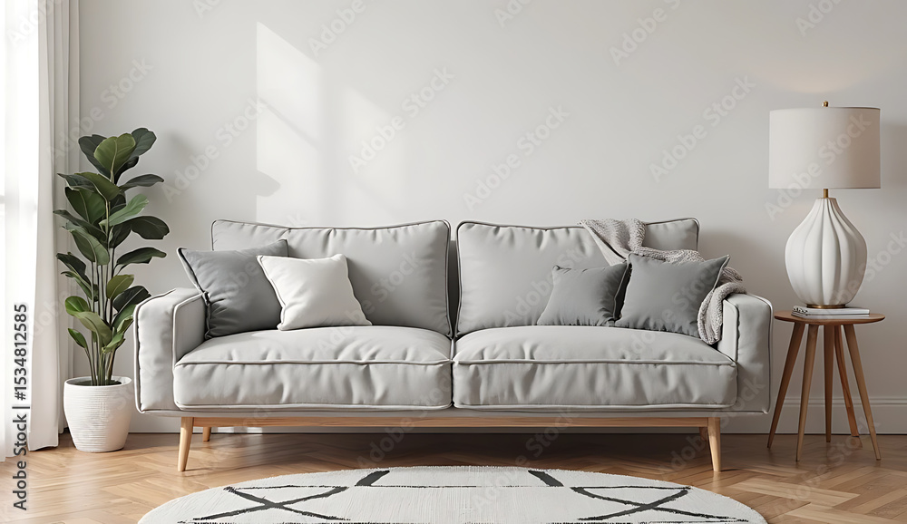 Fototapeta premium modern living room with sofa