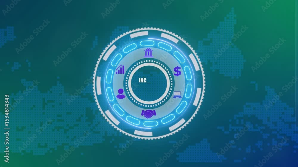 A increase web traffic concept button on a futuristic. high performance. network icon. monitoring and evaluation. advanced HUD circle platform glowing digital luxurious wave particles flows background