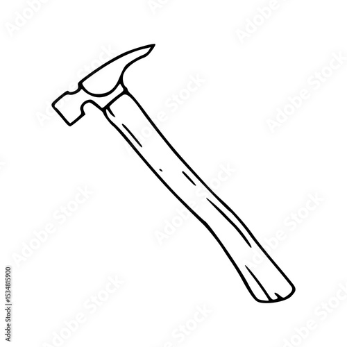 simple hand tool outline drawing