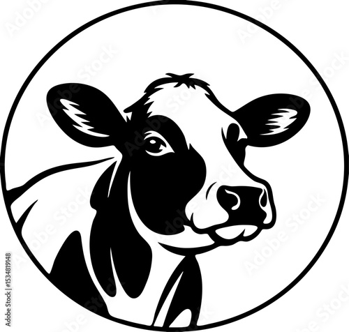 Dairy Cow Head Icon
