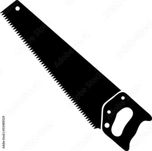  Hand Saw Tool Silhouette