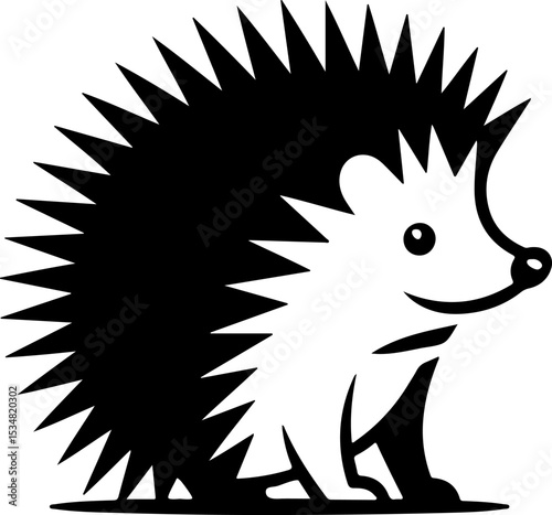 Cute Hedgehog Illustration
