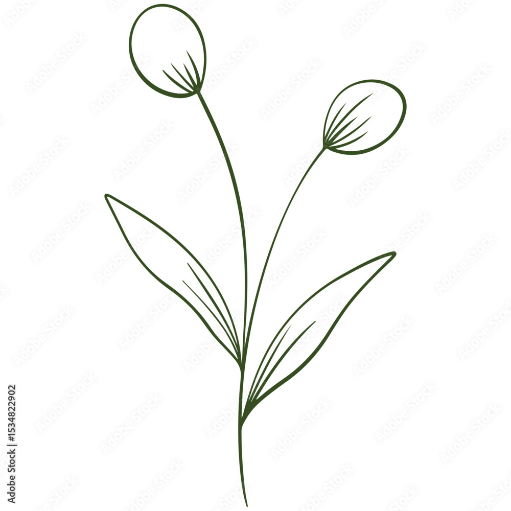 Obraz premium vector illustration of an abstract leaf