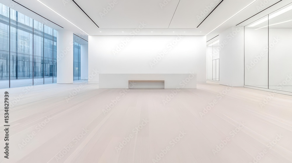 Fototapeta premium Minimalist Modern Office Interior