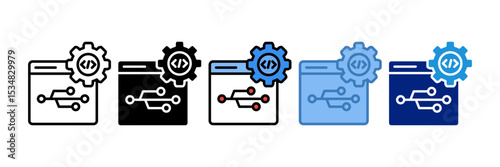 Version Control Icon Element For Design