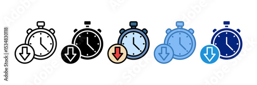 Downtime Icon Element For Design