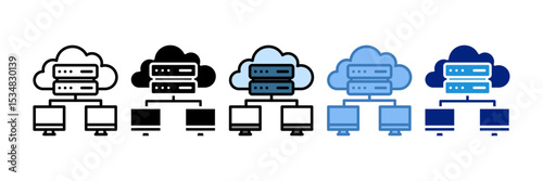 Server Provisioning Icon Element For Design
