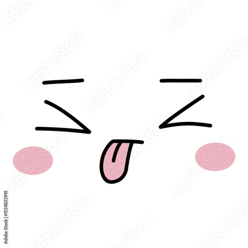kawai face vector