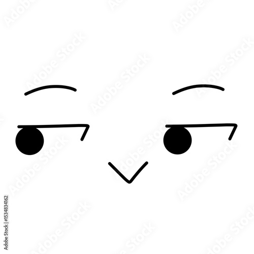 kawai face vector