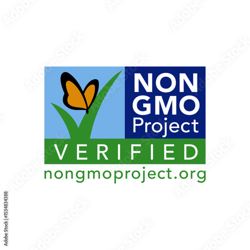 NON GMO PROJECT VERIFIED ICON VECTOR