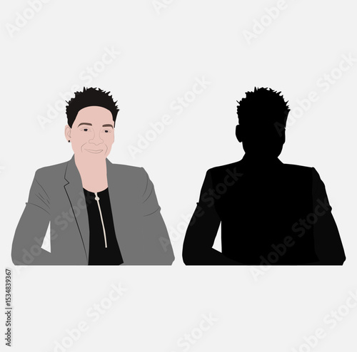 man and woman silhouette