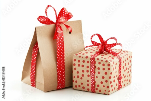 detailed image of shopping packet with gift box