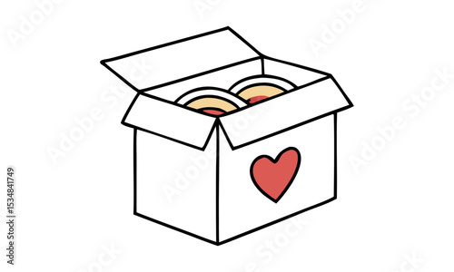 International Day of Charity. Vector Illustration for International Day of Charity on September 5th with a Donation Package.