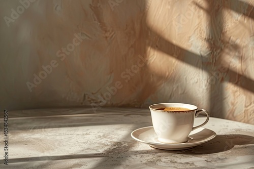 Clear Pixel Picture of Still Life of Coffee Cup Mockup