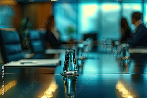 Vibrant Color Picture of CloseUp of Business People in Conference Room Meeting