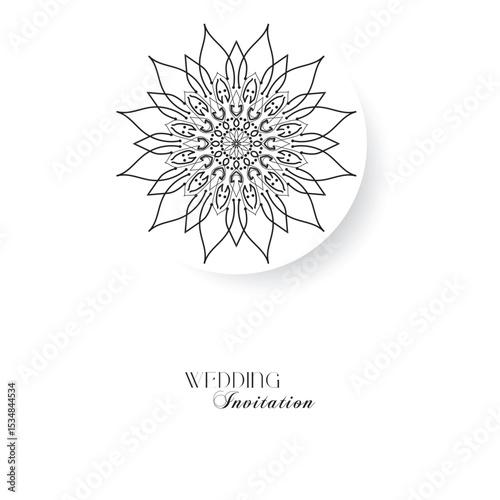 The Gold Mandala Wedding Iinvitation Card