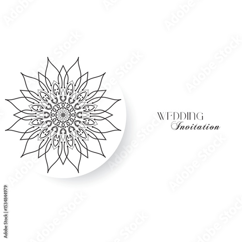 The Gold Mandala Wedding Iinvitation Card