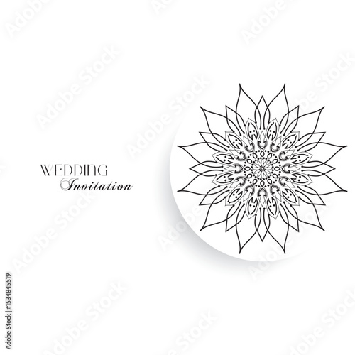 The Gold Mandala Wedding Iinvitation Card