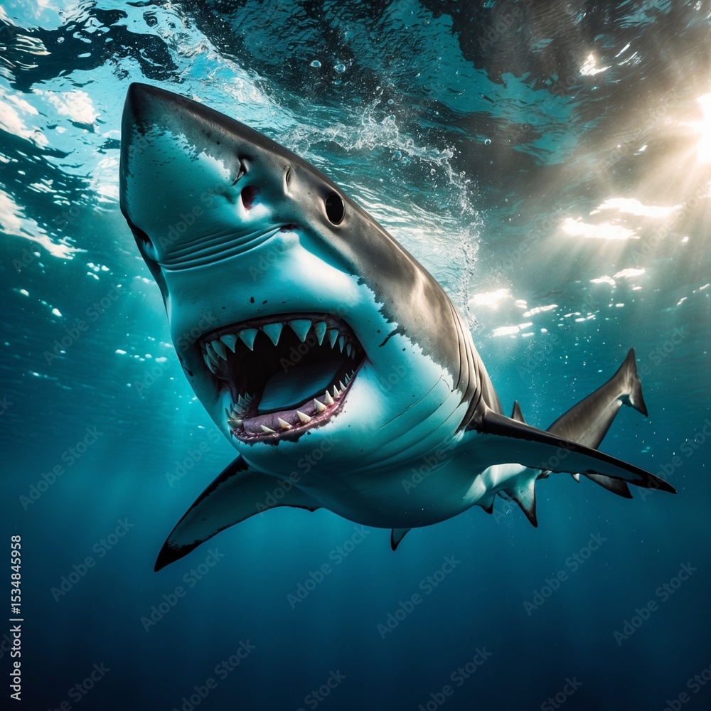 Fototapeta premium great white shark