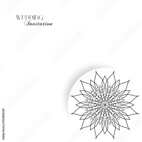 The Gold Mandala Wedding Iinvitation Card