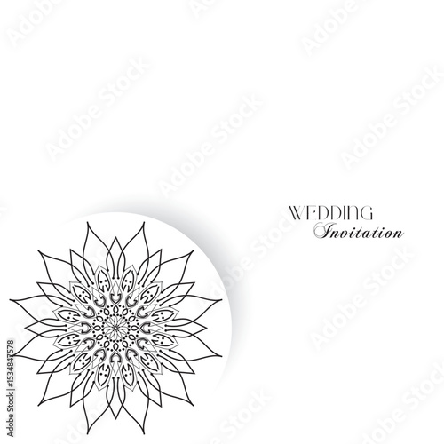 The Gold Mandala Wedding Iinvitation Card