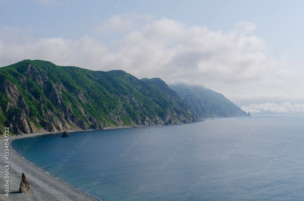 Obraz premium view of the sea from the mountain