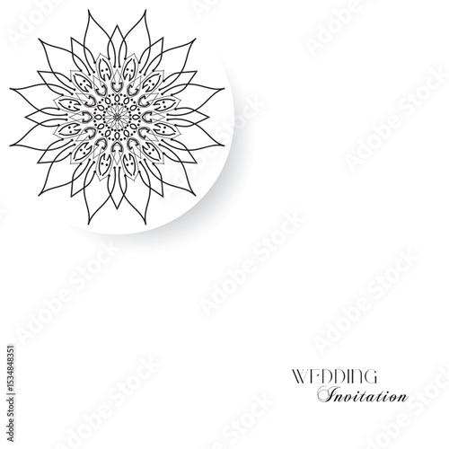 The Gold Mandala Wedding Iinvitation Card