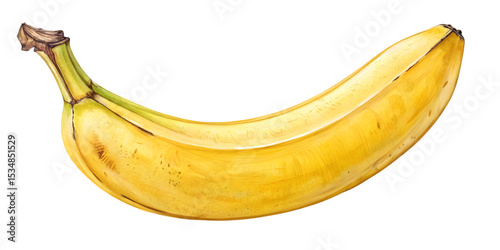 banana isolated on white background, AI Generative