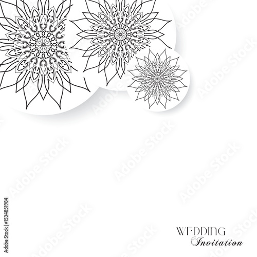 The Gold Mandala Wedding Iinvitation Card