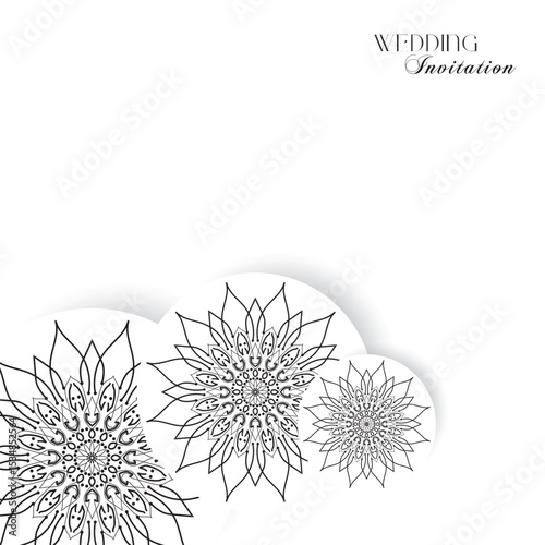 The Gold Mandala Wedding Iinvitation Card