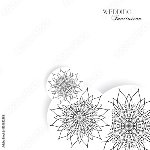 The Gold Mandala Wedding Iinvitation Card
