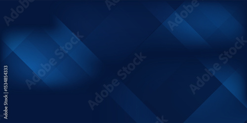 Modern dark navy blue silver abstract pattern background. Geometric shape. Line triangle angle fold polygon diamond 3D abstract modern