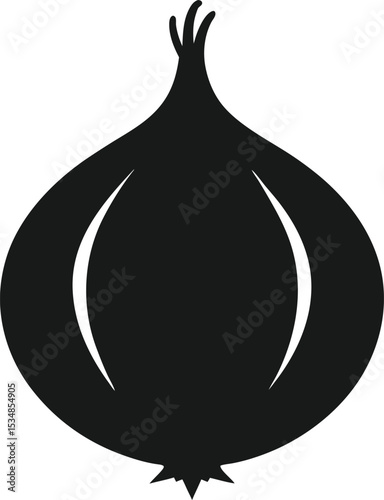 Vector illustration of an onion