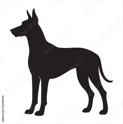 Dog Peruvian Inca Orchid silhouette dog breeds logo dog monogram vector
