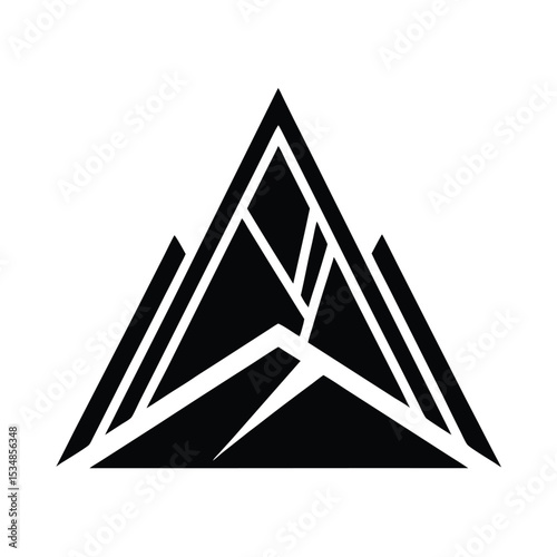 Minimalist Mountain Peak Logo