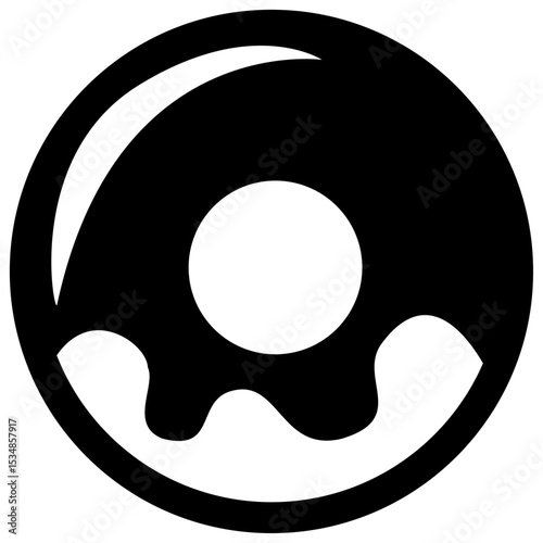 Donuts vector icon. Donut icon image. Vector concept illustration for design