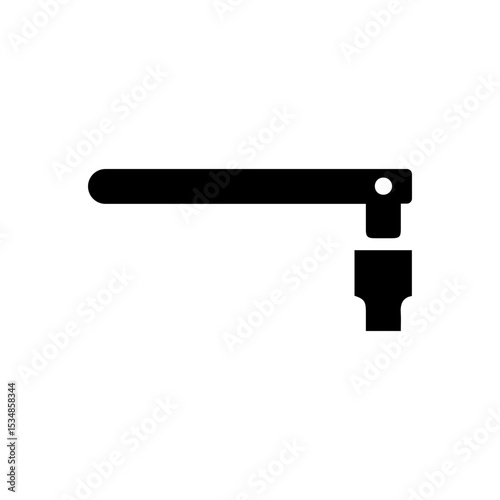 Socket wrench glyph icon