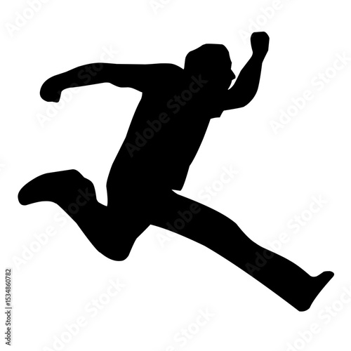 jumping people silhouette illustration